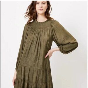 Ann Taylor Loft Dress olive size small